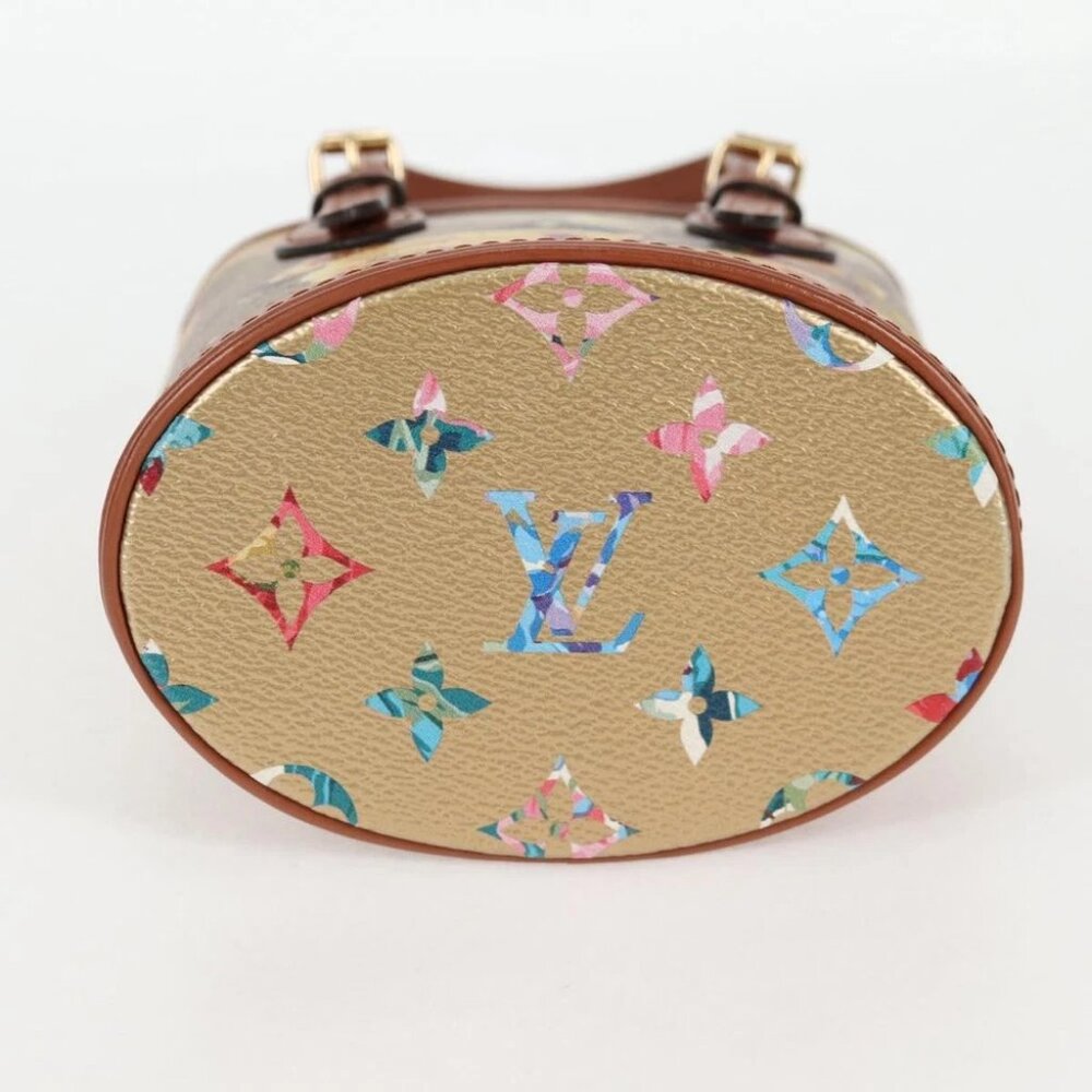 LOUIS VUITTON LV Garden Nano Bucket Shoulder Bag Beige M81724 LV Auth 130468SM - Picture 6 of 15